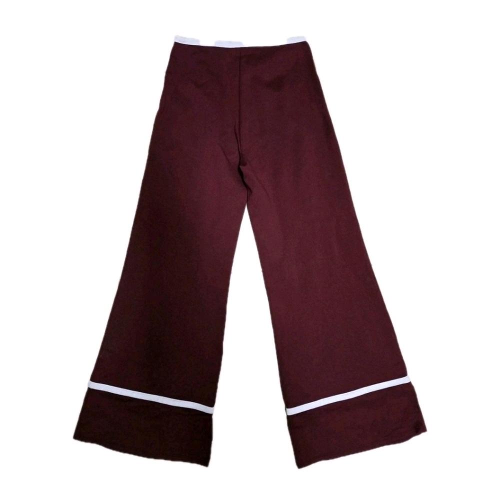 Staud Red Wide Leg Flare Pants Womens Small